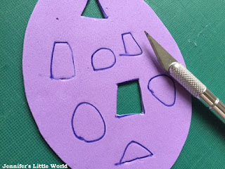 Felt cut away Easter card