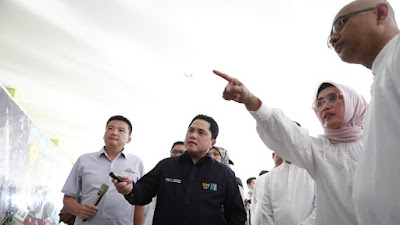Siap Beroperasi Saat Lebaran, Menteri Erick Tinjau Progres Krakatau Park