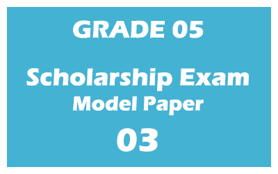 Grade 05 - Scholarship Preliminary Exam Paper - 03 (2021)