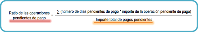 Ratio operaciones pendientes de pago ROPP PMPP