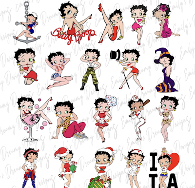 Betty Boop PNG Cut files for cricut