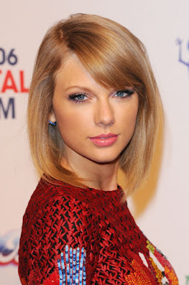 Taylor Swift Bob Hairstyle with Bangs