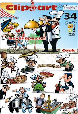 ClipArt Series C-40 Cook - 40 (48)