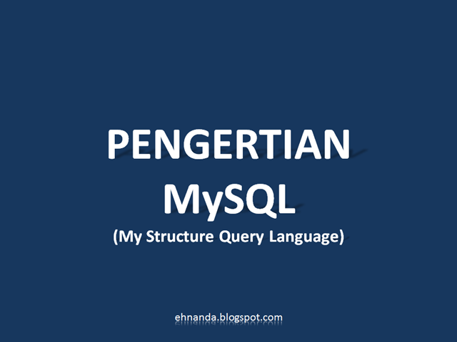 pengertian mysql