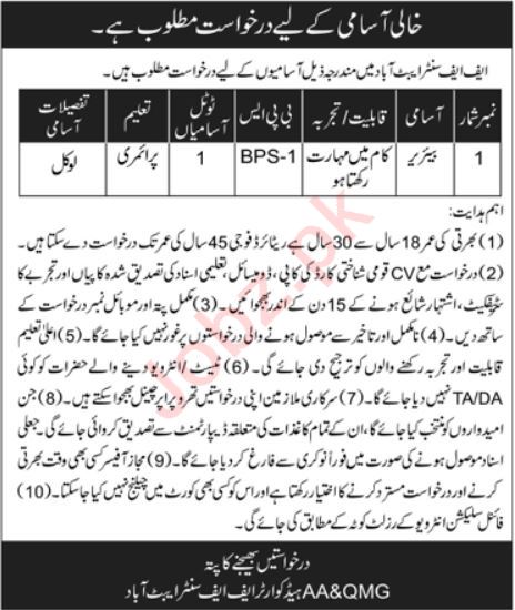 Fauji Fertilizer Company FFC Management Jobs In Abbottabad 2024