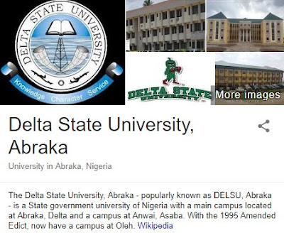 Delta State University (DELSU) Abraka | www.delsu.edu:ng (Admission, Bulletin, School Fees & Courses)