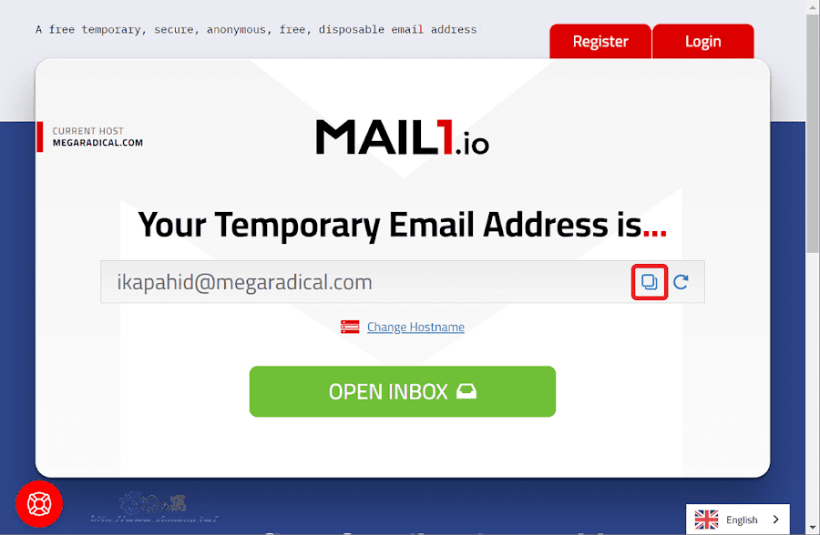 Mail1.io 臨時電子郵件信箱服務