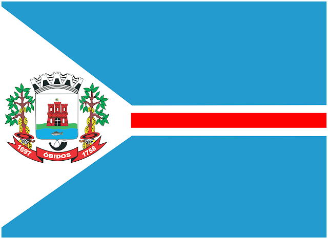 Bandeira do Município de Óbidos - Pará - Brasil