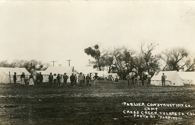 Cross Creek.  Tulare County.  Circa 1916.  Photo by Parfitt.