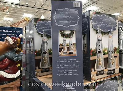 Costco 1900319 - Santa and Snowman with LED Lights: great for the holidays