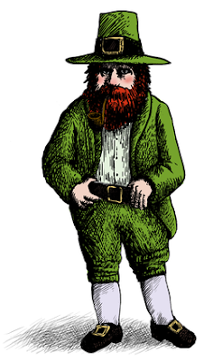 Imágenes de Leprechauns o duendes de Irlanda