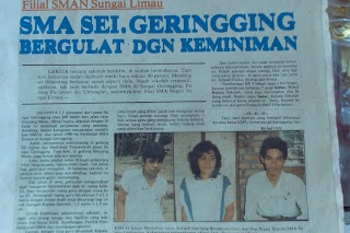  SMA Sungai Geringging Bergulat Dengan Keminiman (filial SMAN sungai limau) 1986