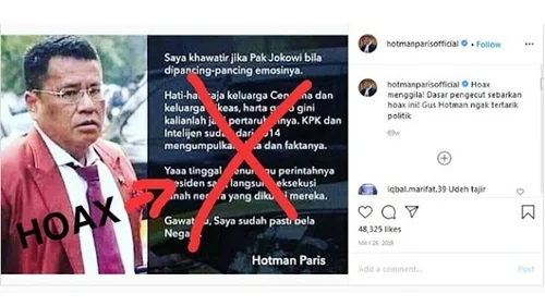 Hotman Akan Pidanakan Penyebar Gambar Hoax Ancaman Jokowi ke Cendana-Cikeas