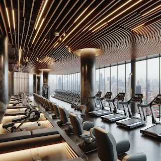 Image of a luxury gym in Nigeria