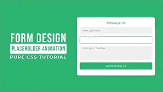 contact form input label animation