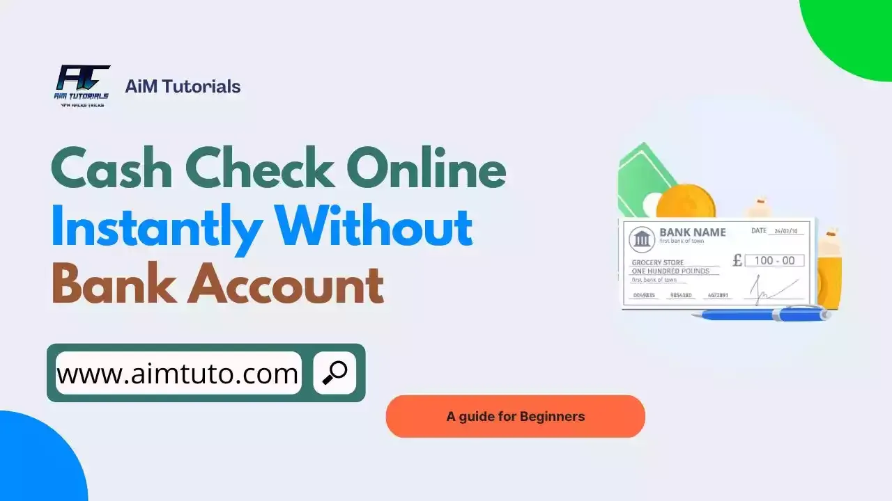 cash check online instantly without bank account