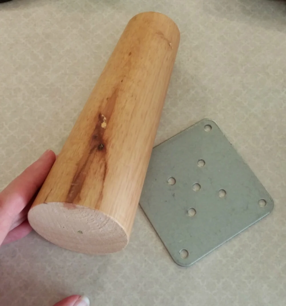 DIY Pottery Barn Fur Footstool Dupe