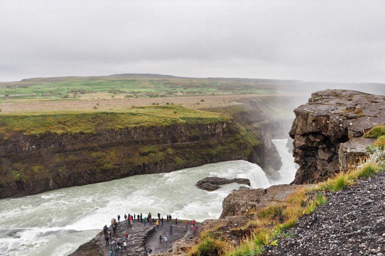 Chutes de Gullfoss en Islande