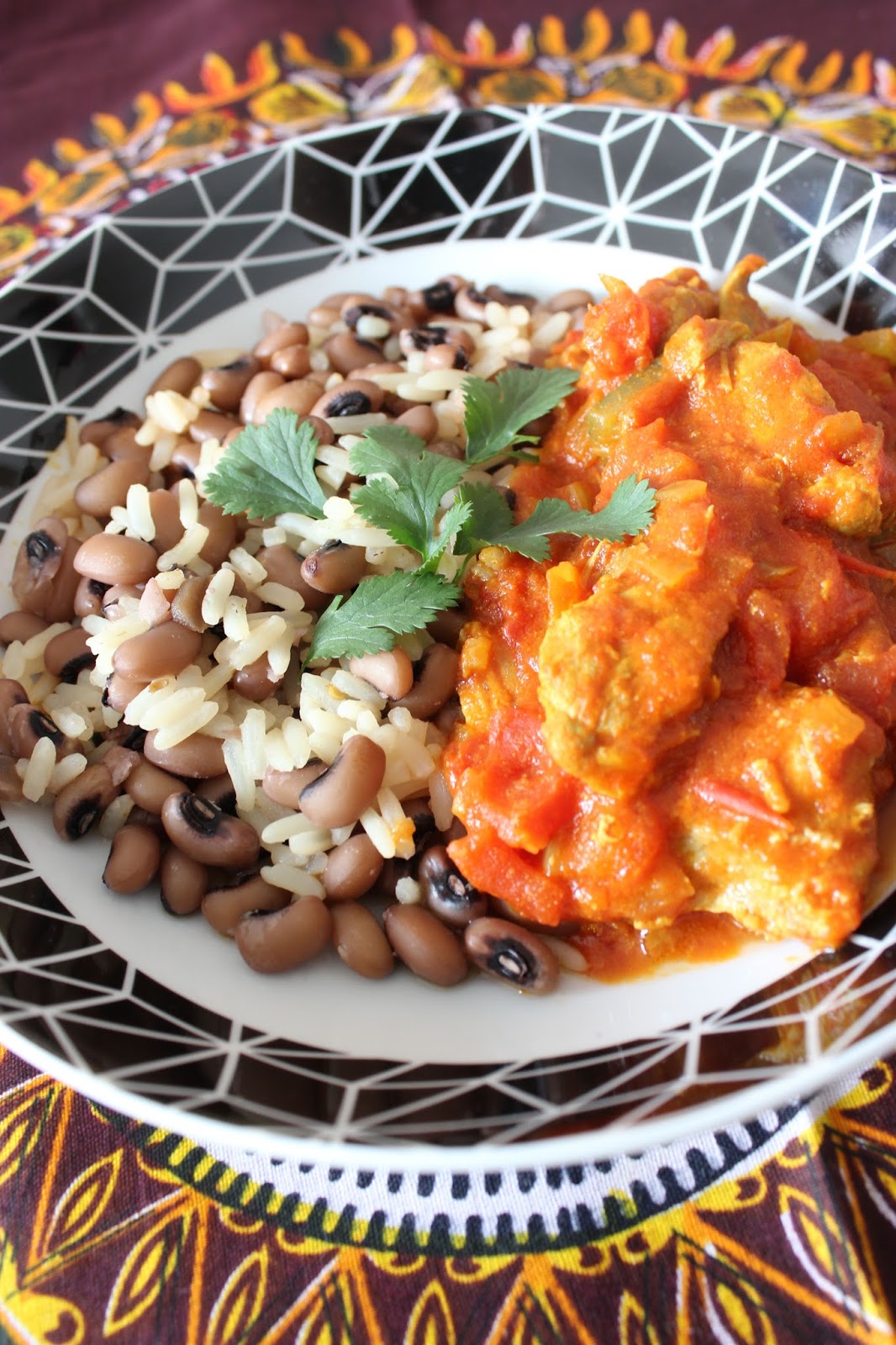 Riz Aux Haricots A œil Noir Ayimonlou Et Saute De Porc Pimente