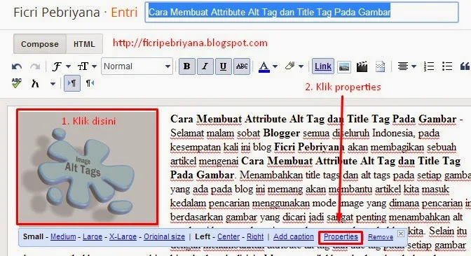 Cara Membuat Attribute Alt Tag dan Title Tag Pada Gambar 1 - Ficri Pebriyana