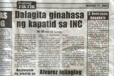 Iglesia Ni Cristo has THOUSANDS of convicted criminal members (robbers, rapists, murderers)