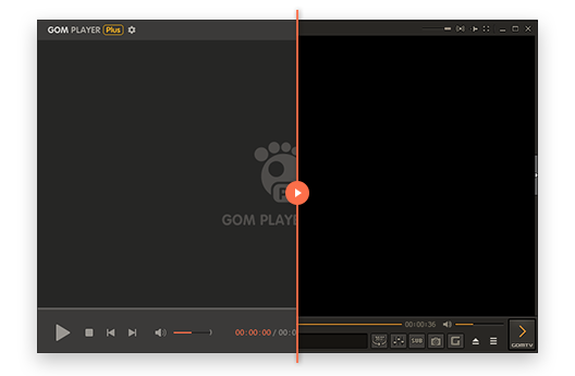 Screenshot of GOM Player interface on Windows 10