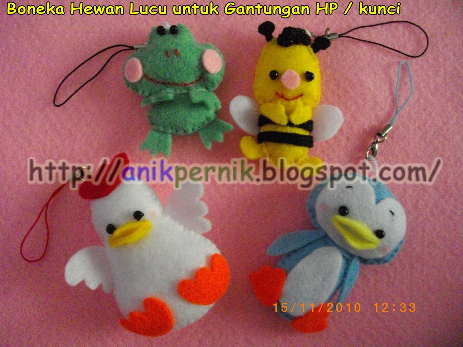 Boneka Hewan Lucu Untuk Gantungan HP