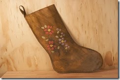 stocking antique brown