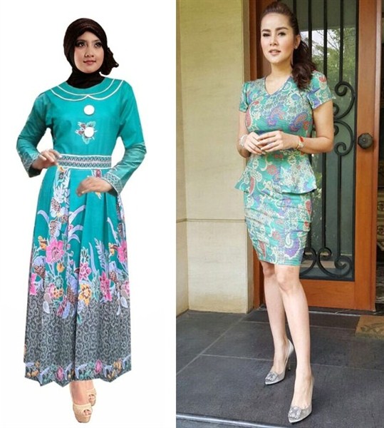 20 Model Dress Batik Terbaru