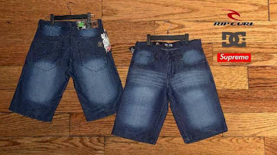 Celana Jeans Pria Pendek Hitgar Wash