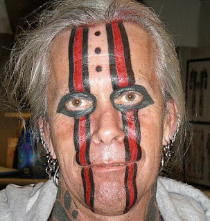 Crazy Face Tattoo Design