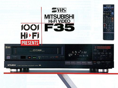 MITSUBISHI HV-F35 S-VHS HiFi Stereo VCR