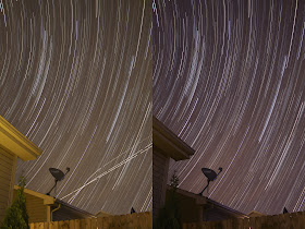 before and after photoshop star trails