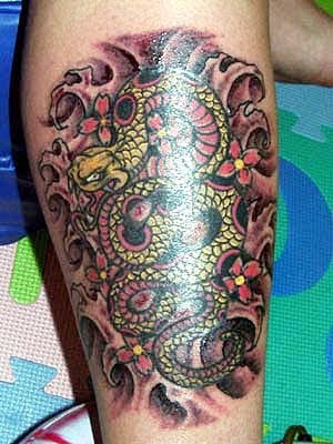 best of the best snake tattoo for feet