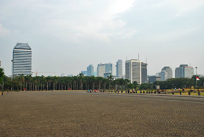 Panorámica de la plaza Merdeka