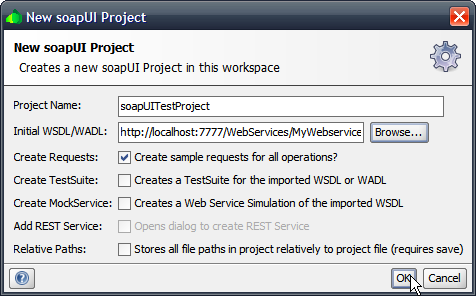 New soapUI Project