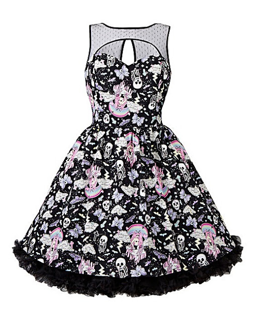 Hell Bunny skull rockabilly dress