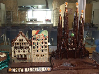 Casa Batlló y Sagrada Familia de chocolate 