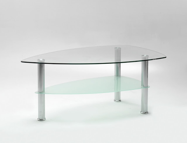 boat shaped glass table design ideas