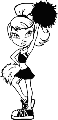 Bratz Coloring Pages on Bratz Coloring Pages  Bratz Cheerleader Coloring Pictures