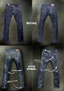 dry denims after usage