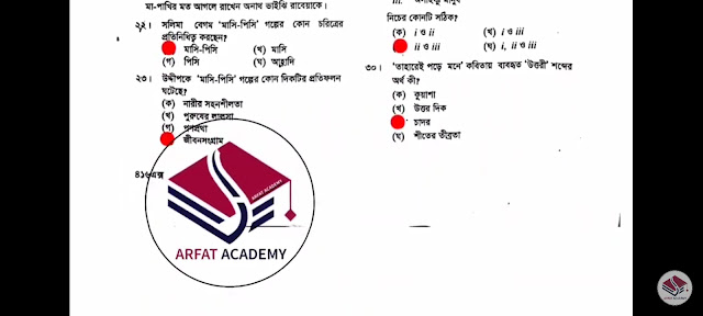 এইচএসসি বাংলা ১ম পত্র এমসিকিউ বহুনির্বাচনি প্রশ্ন উত্তর সমাধান ২০২২ চট্টগ্রাম বোর্ড, hsc Bangla 1st paper mcq question solution answer 2022 Chittagong Board