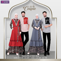 Koleksi Aurany Terbaru Couple 11 Baju Muslim Sarimbit Lebaran 2023 Model Terbaru Motif Kotak Kombinasi Polos Anggun Elegant
