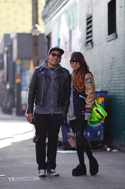 Romeo David Nicole Phung Letterman clear bag creepers Seattle Street Style fashion it's my darlin'