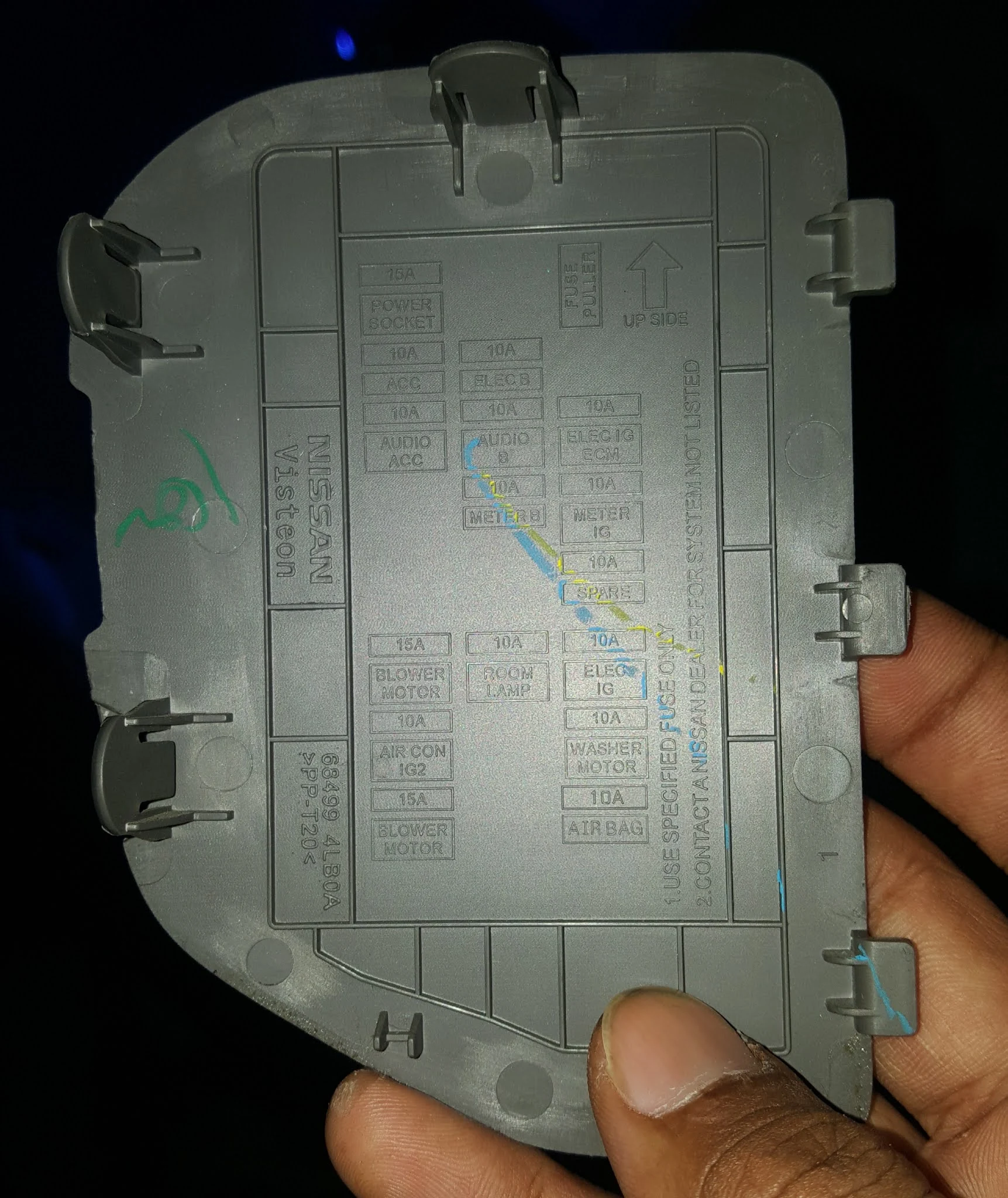 Fusebox letak sekring DATSUN GO