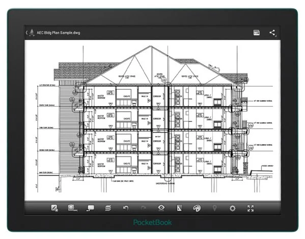 PocketBook CAD Reader z ekranem 13,3 cala E Ink Mobius