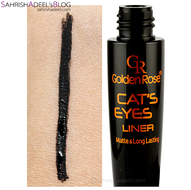 Cat's Eyes Liner by Golden Rose Cosmetics - Review & Swatch