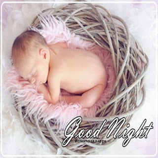 Good night images with cute babies
