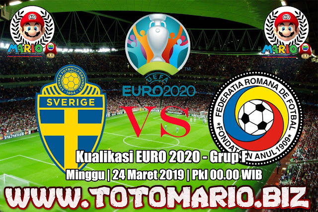 Prediksi Kualifikasi EURO 2020 : Swedia VS Rumania, Minggu 24 Maret 2019