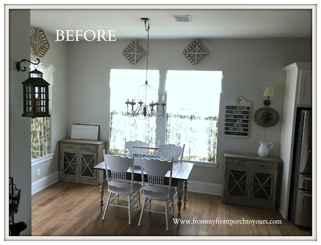 Breakfast- Nook -Makeover-Farmhouse Cabinetry-From My Front Porch To Yours